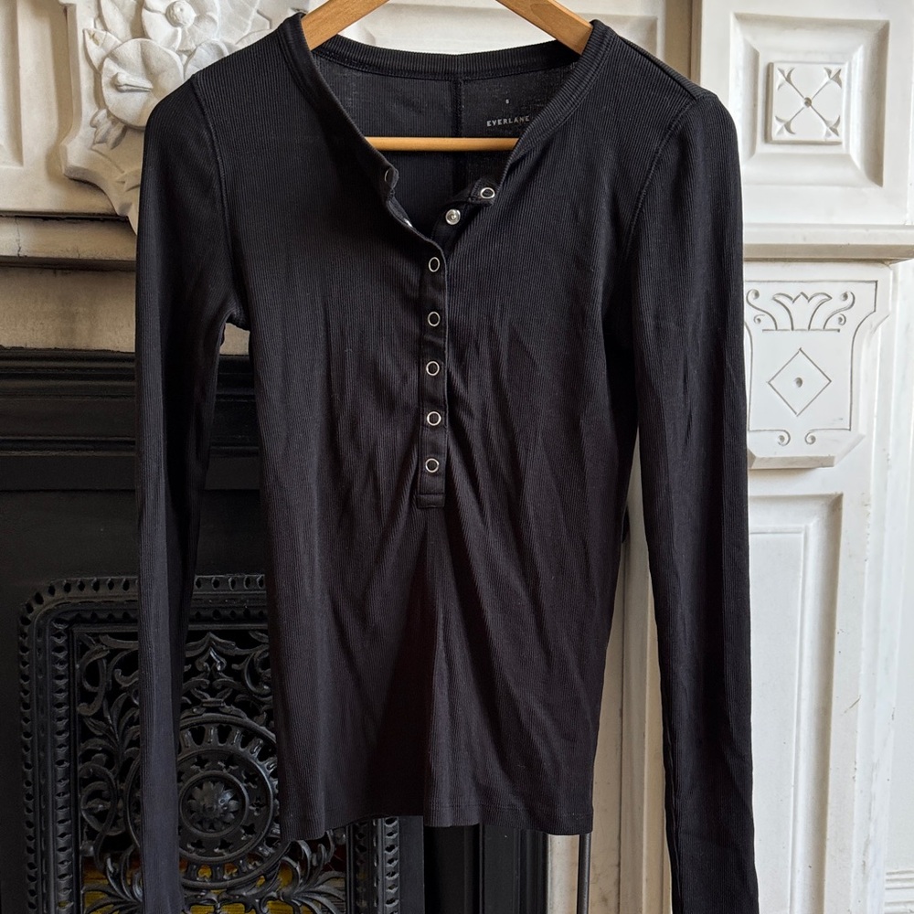Everlane L/S Ribbed Henley